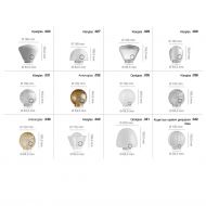 MURI Wandleuchte Porzellan in Schwarz IP54 Lampenglser fr Bakelit-Pendellampe.