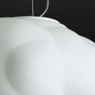 CLOUD wolkige Hngelampe aus Glas Detail der Aufhngung der Wolken-Lampe.