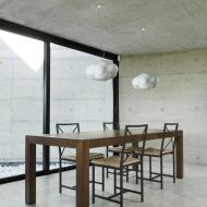CLOUD wolkige Hngelampe aus Glas Auch bestens als blendfreie Esstisch-Lampe geeignet.