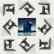 IRON BEAM Design-Tischleuchte Industrielles Design