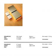 SQUARE Design-Wandleuchte SQUARE Abmessungen