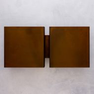 SQUARE Design-Wandleuchte SQUARE Rost