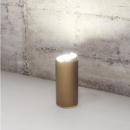 TUBE T Kleine Design-Stehleuchte TUBE T Gold Matt