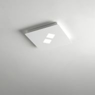 PLANO sehr flache, quadratische Deckenlampe mit LED Technik Quadratische, flache Deckenleuchte: 20 x 20 cm