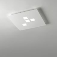 PLANO sehr flache, quadratische Deckenlampe mit LED Technik Quadratische, flache Deckenleuchte: 30 x 30 cm