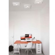 PLANO sehr flache, quadratische Deckenlampe mit LED Technik 