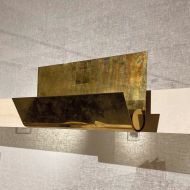 WAVES Design-Wandleuchte aus Messing WAVES Wandleuchte Wandmontage