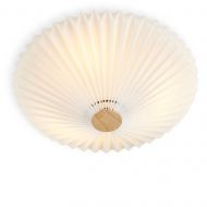 FANS Rund Deckenleuchte in Wei Babwaschbar und bruchsicher - Kunststoff Lampenschirm.