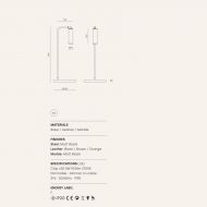 TURA Minimalistische Schreibtischleuchte TURA Tischleuchte Abmessungen