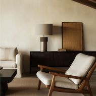 ROCK Tisch- und Bodenstehleuchte Dekorative Design-Stehleuchte Wohnzimmer