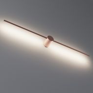 LINE B moderne Wandleuchte Lange Wandleuchte 80cm Kupfer