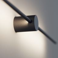 LINE B moderne Wandleuchte Lange Wandleuchte schwarz