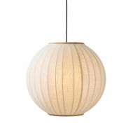 LAMPION skandinavische Pendelleuchte Leinen Skandinavische Pendelleuchte 50 cm