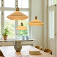 BEAUMONT Textil-Pendelleuchte Pendelleuchten gro und klein dimmbar helles Textil