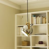 SERIO Pendelleuchte mit Chrom-Kugelkopf Pendelleuchte Chrom Esstisch