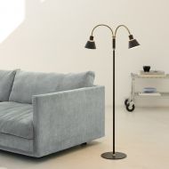 UNIVERSE 2-flammige Bodenstehleuchte dimmbar Wohnzimmer Stehlampe 2-flammig dimmbar Wohnzimmer