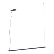 CHRIS lange moderne H�ngeleuchte Linien-H�ngeleuchte 146 cm in Schwarz