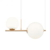 TELIS Moderne H�ngeleuchte mit Glaskugeln Modern H�ngeleuchte Kugel dimmbar Bronze