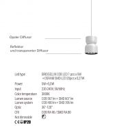 YUNA Kleine Pendelleuchte Up&Down Light Up & Down Pendelleuchte Lichtquelle und Kennwerte