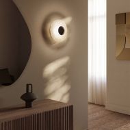 MARBLE Flache Wandleuchte Marmor-Alabaster Moderne Design-Wandleuchte mit Marmor