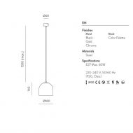 NENA spanische Pendelleuchte mit Rosa Metallschirm � 20cm Abmessungen der Pendelleuchte - klein.