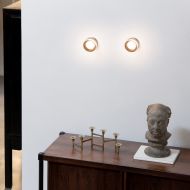 LOOM Kleine runde Wandleuchte Geschmackvolle Mini-Wandleuchte, dimmbar.