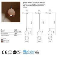 TERRA Outdoor-Pendelleuchte Abmessungen Pendelleuchte f�r Au�enbereich IP65