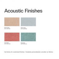 SONO H�ngeleuchte mit Akustikpanel Farbauswahl f�r das Akustik-Panel aus recyceltem Polycarbonat