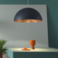 AMEDEO Halbkugel Pendelleuchte zweifarbig Sch�ne Pendelleuchte f�r Esstisch oder Wohnzimmer.