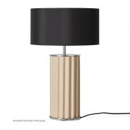 SONICA Moderne Tischstehleuchte Elegante Stehleuchte mit modernen Fu� u. Stoffschirm.