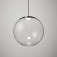 LABELL Glas-Pendelleuchte einzeln � 10 cm Kleine LED Pendelleuchte - Glas transparent.