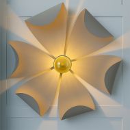 BRITTA Wandleuchte in Blumenform Florales Design, indirekte Beleuchtung - Aromas Wandleuchte.