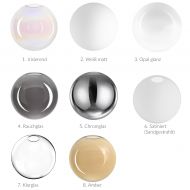 LABELL Glas-Pendelleuchte einzeln � 15 cm �bersicht der Lampengl�ser.