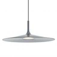 SUE Moderne helle Pendelleuchte in Silbergrau - Sonderangebot