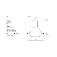 LISA Moderne Pendelleuchte mit besonderem Glasschirm Design-H�ngeleuchte 80cm Abmessungen