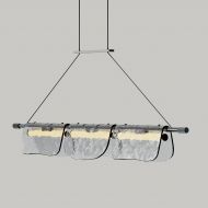 LISA Moderne Pendelleuchte mit besonderem Glasschirm Design-Leuchte mit besonderem Glasschirm 115cm
