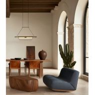LISA Moderne Pendelleuchte mit besonderem Glasschirm Moderne Pendelleuchte 80cm �ber Esstisch