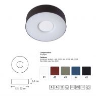 ELKO Kleine Deckenleuchte LED rund Deckenlampe LED flach, hell.