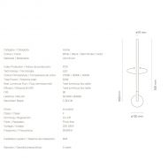 LINES VERTICAL Lange Design-Wandlampe Lange vertikale Wandlampe 60 cm