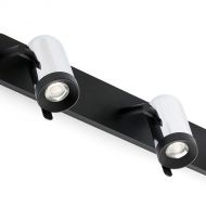 JOANNA Schwenkbare Spot-Wandleuchte Details Wandspot in Schwarz-Chrom