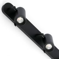 JOANNA Schwenkbare Spot-Wandleuchte Details dreiflammiger drehbarer Wand-Spot Matt-Schwarz