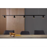 LYB Lange Design H�ngeleuchte - Sonderangebot Moderne Esstischleuchte in matt Schwarz.