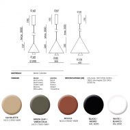 MARG Design-H�ngeleuchte Konische Pendellampe in 20cm, 30 cm u. 40 cm.