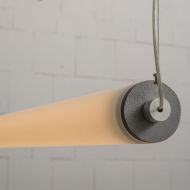 MUDEST Lange LED H�ngeleuchte aus Beton 153 cm - Sonderangebot Moderne Beton H�ngeleuchte zur gleichm��igen Ausleuchtung.