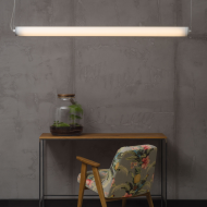 MUDEST Lange LED H�ngeleuchte aus Beton 153 cm - Sonderangebot Diffuses Licht � bestens geeignet f�r den Wohnraum.