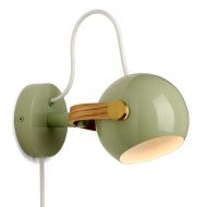 SERIO COLOR Kleine Wandleuchte Kugelkopf Sage green - Salbeigr�n Wandleuchte