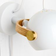 SERIO COLOR Kleine Wandleuchte Kugelkopf Sch�ne Details - Leuchte in gl�nzend Wei�.