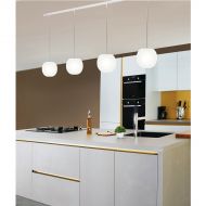 ACAIS 4-flammige Opalglas Pendelleuchte Gleichm��ige Ausleuchtung der K�cheninsel.