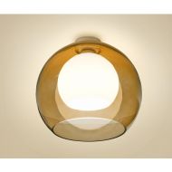 EVOLUTION Deckenleuchte Glaskugel amber Blendfreies, warmes Licht mit der Deckenlampe.