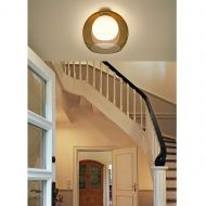 EVOLUTION Deckenleuchte Glaskugel amber Sch�ne Deckenlampe f�r Garderobe, Flur und Treppenaufgang.